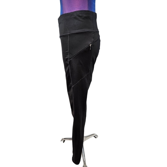 Athleta Black Salutation Workout Leggings Size Small Women's O73 - Picture 4 of 11